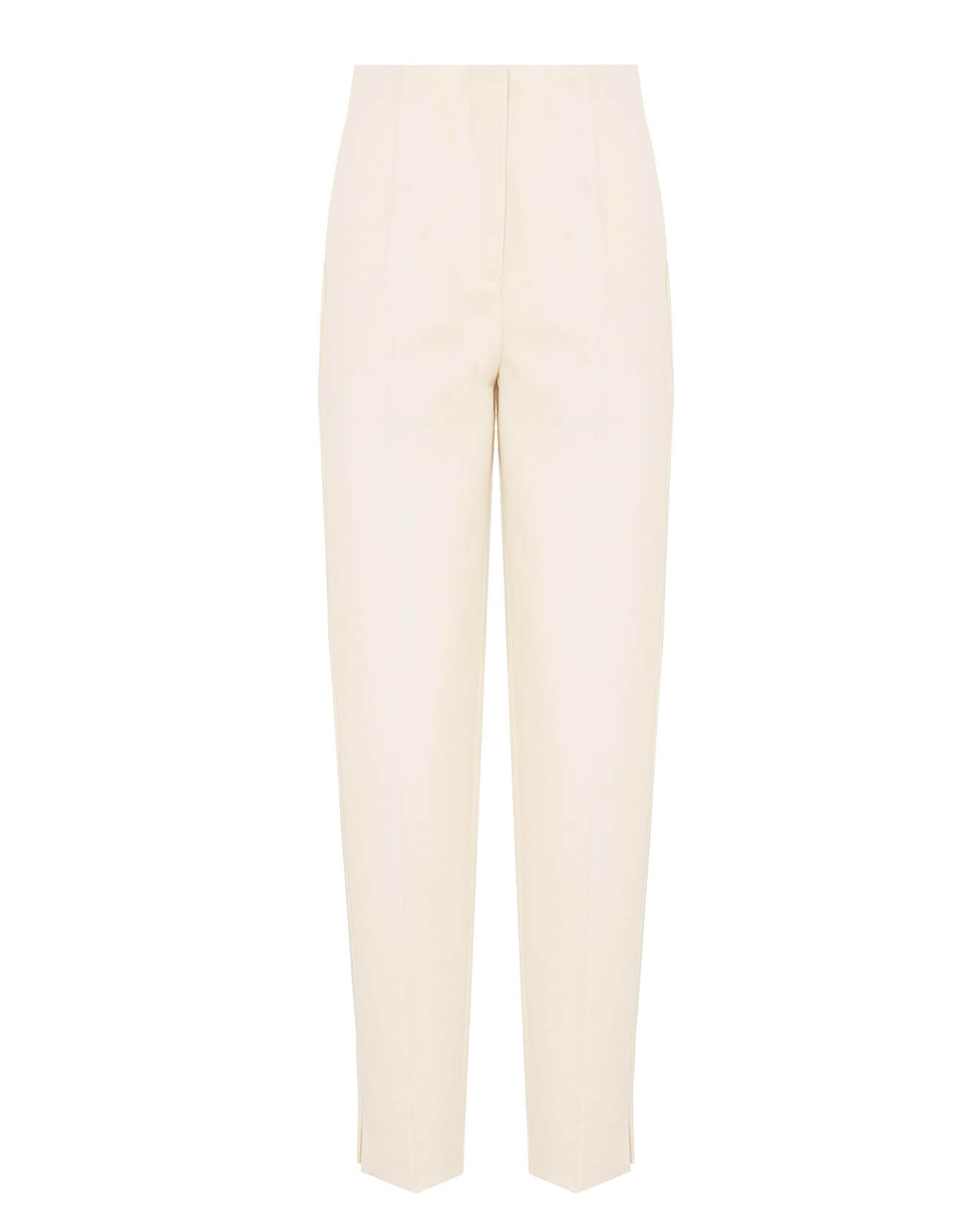 straight stretch trousers