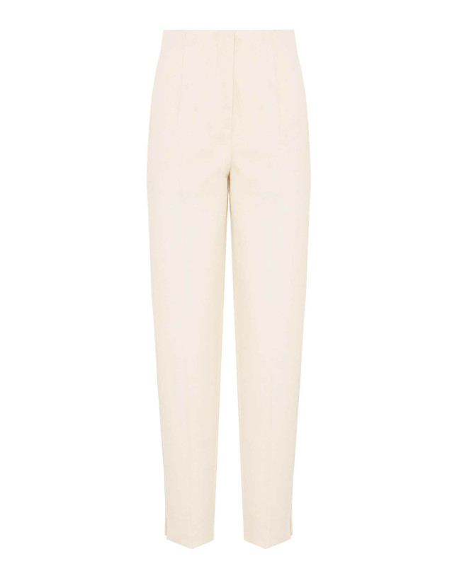 straight stretch trousers
