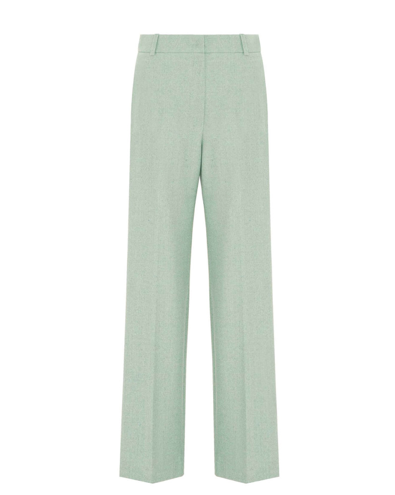 tailored flannel wool trousers
