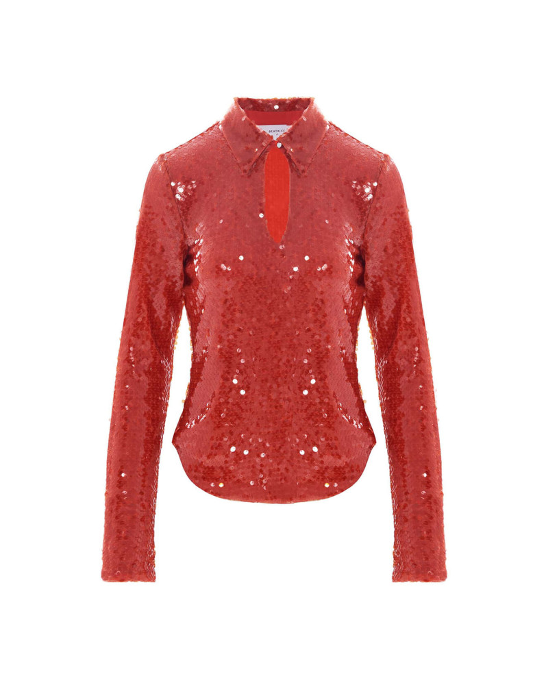 blusa in macro paillettes