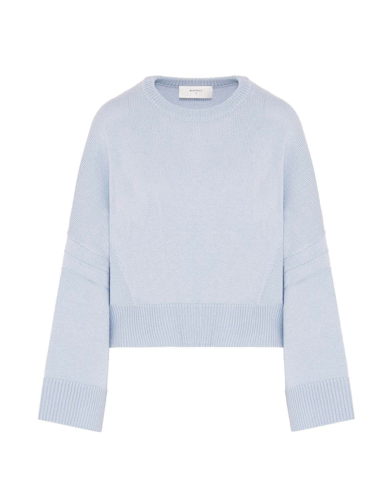 cropped blended wool sweater