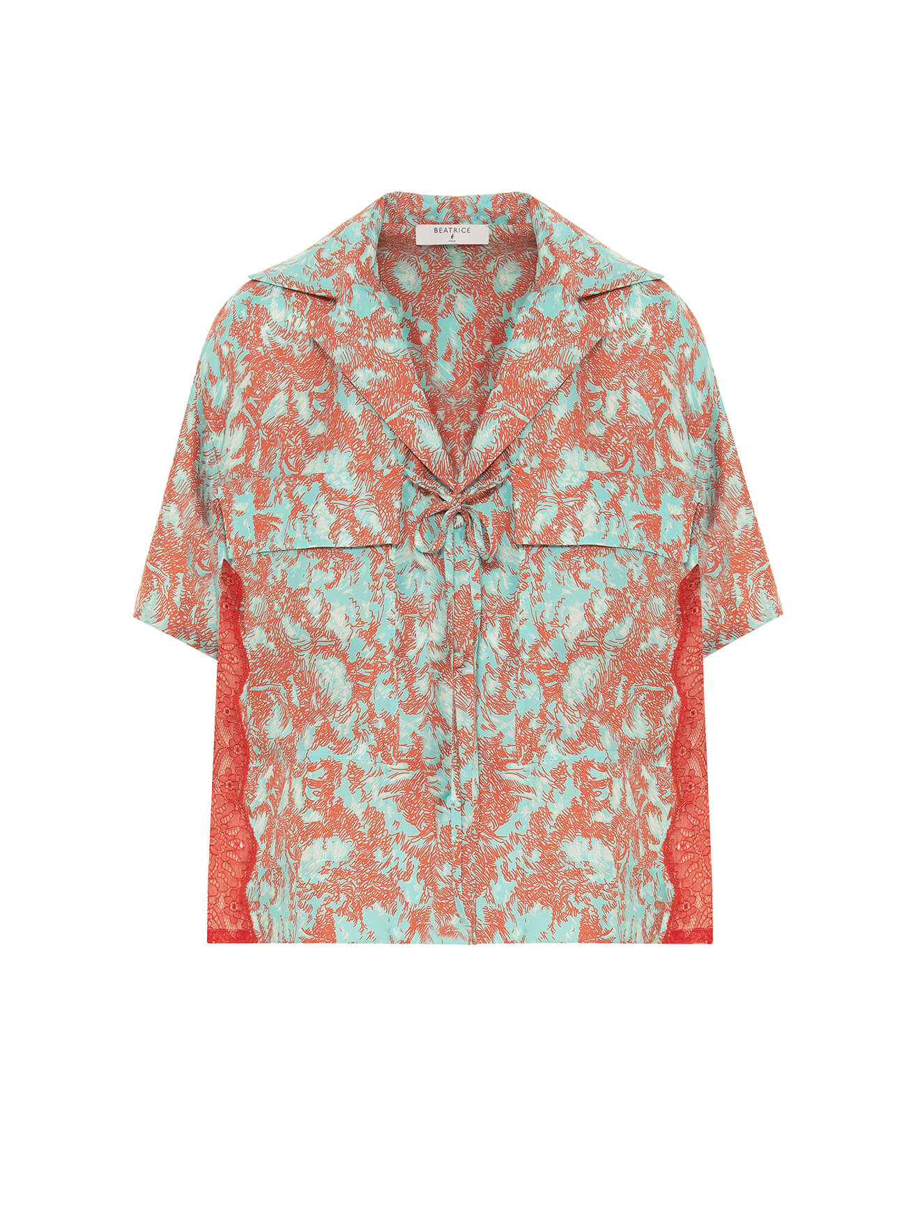 pop reef silk bowling shirt