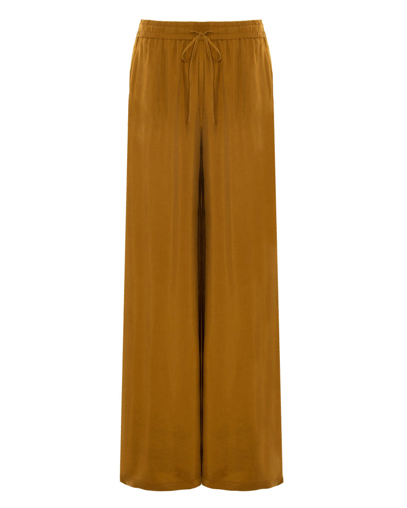 palazzo trousers in cupro