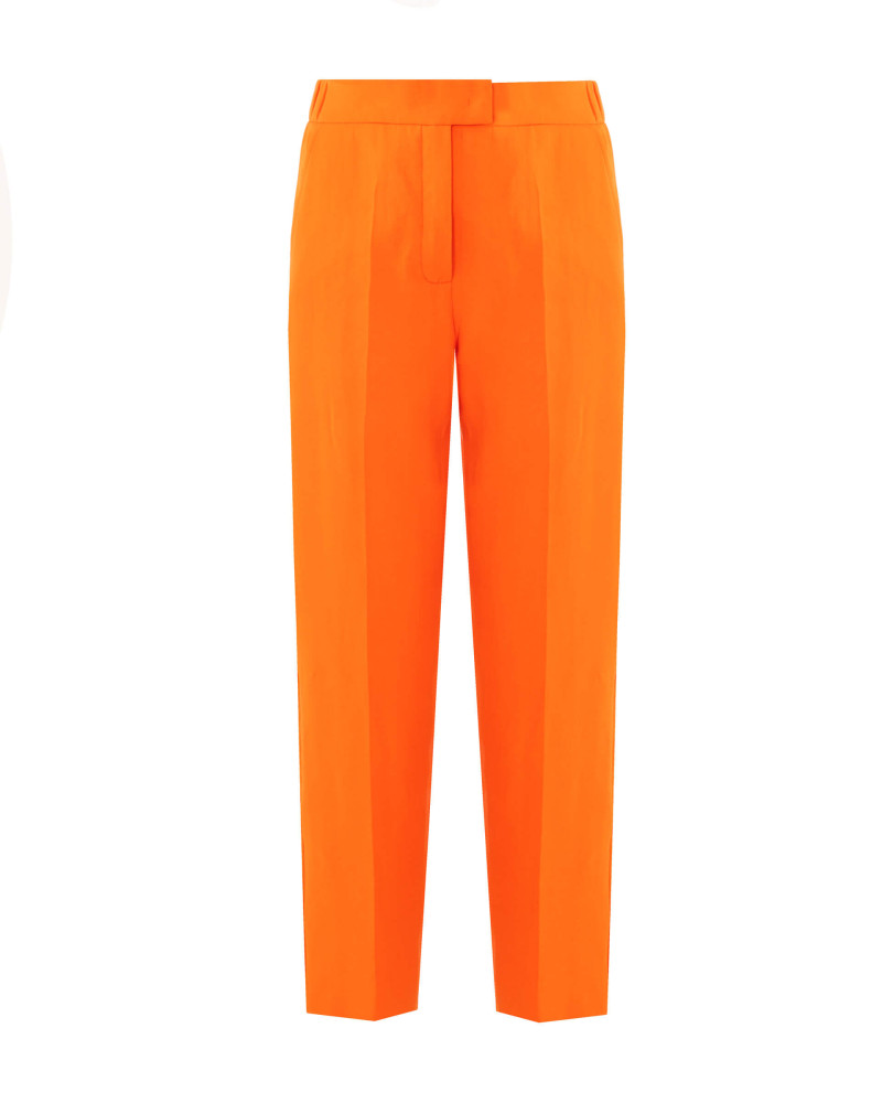 pantaloni dritti arancio