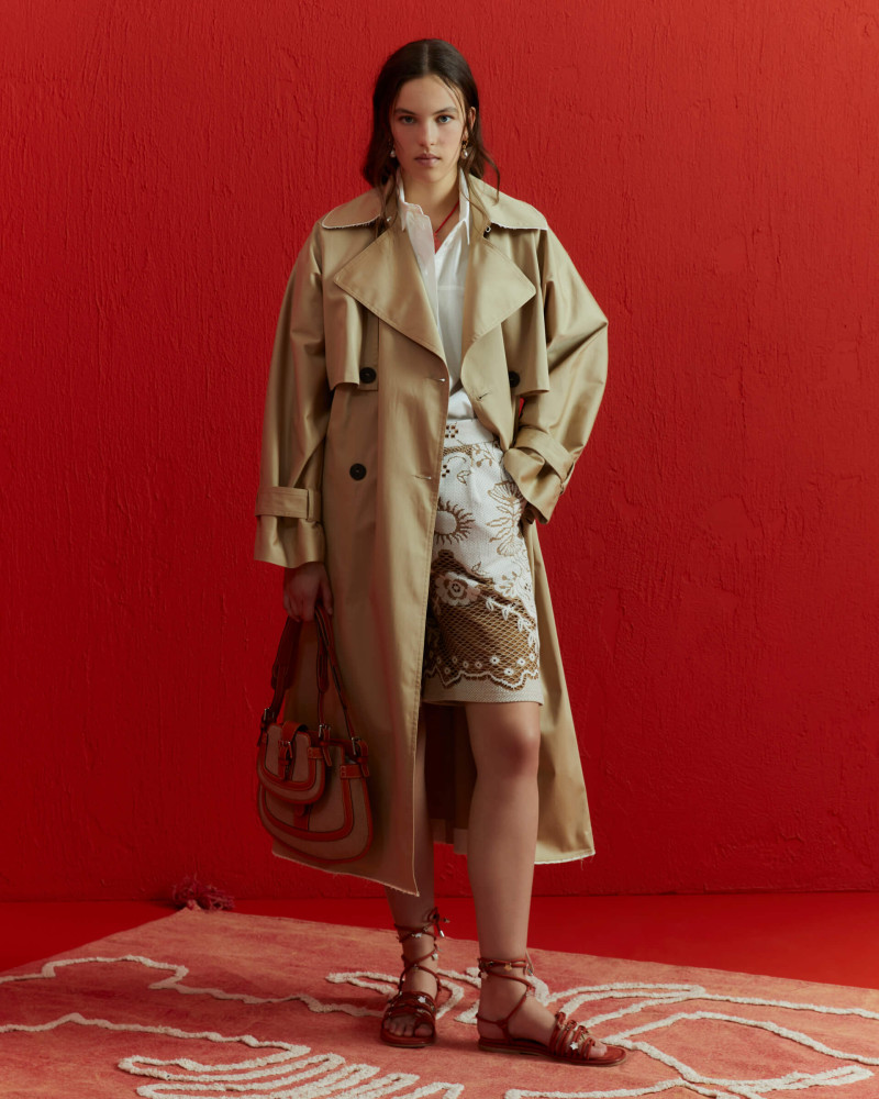 double-breasted trench coat+23FE2476TAILOR_208