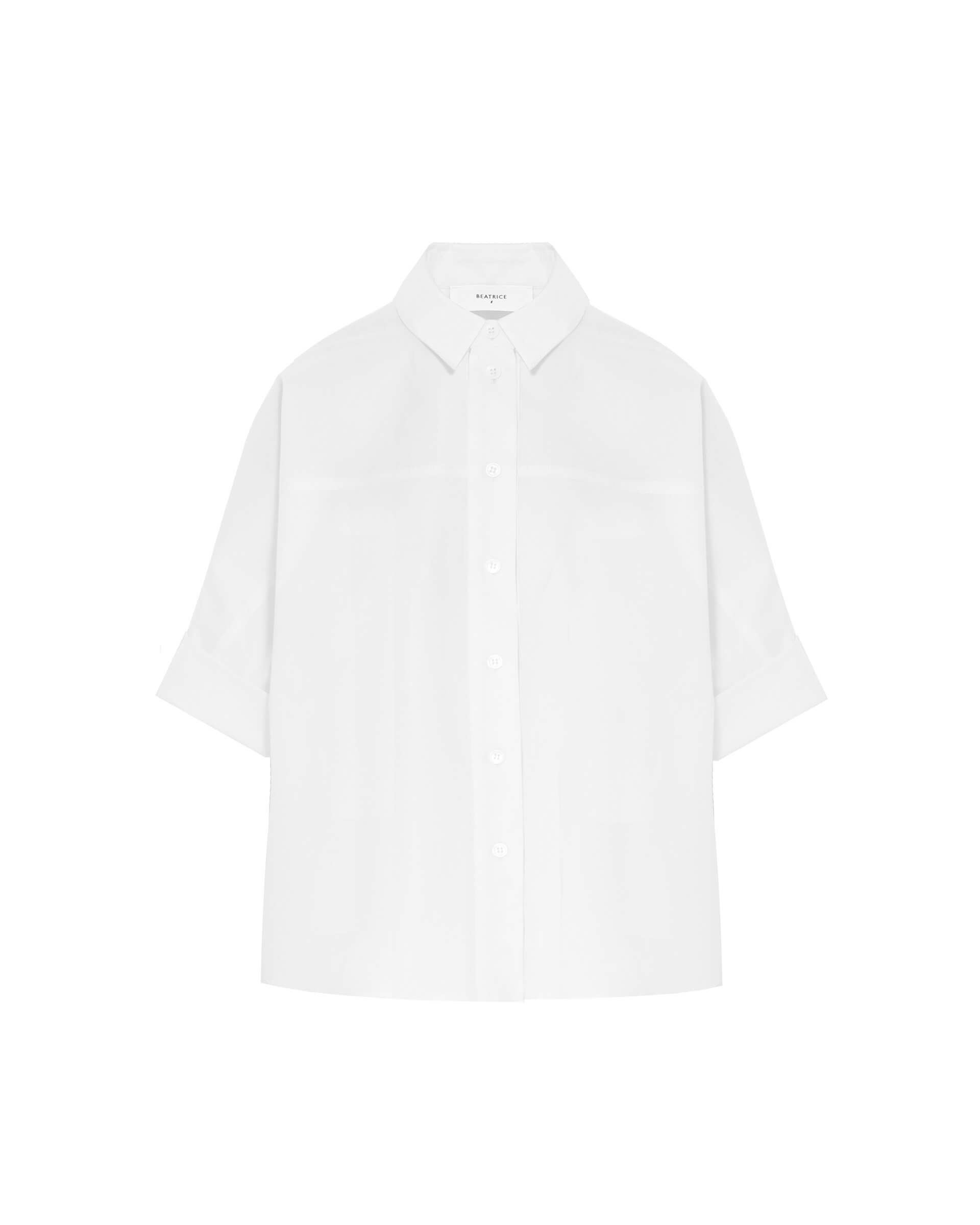 boxy shirt in light cotton poplin