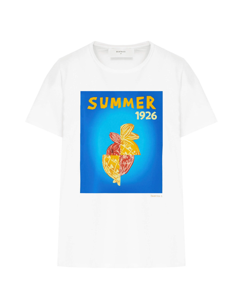 t-shirt con stampa mix fruit