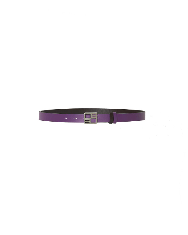 purple reversible leather belt