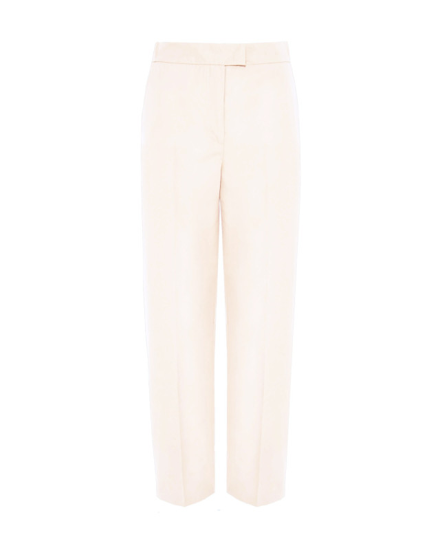 straight trousers in cotton
