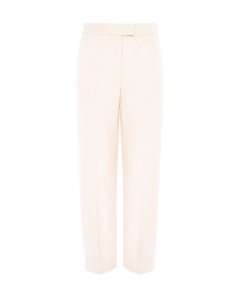 straight trousers in cotton