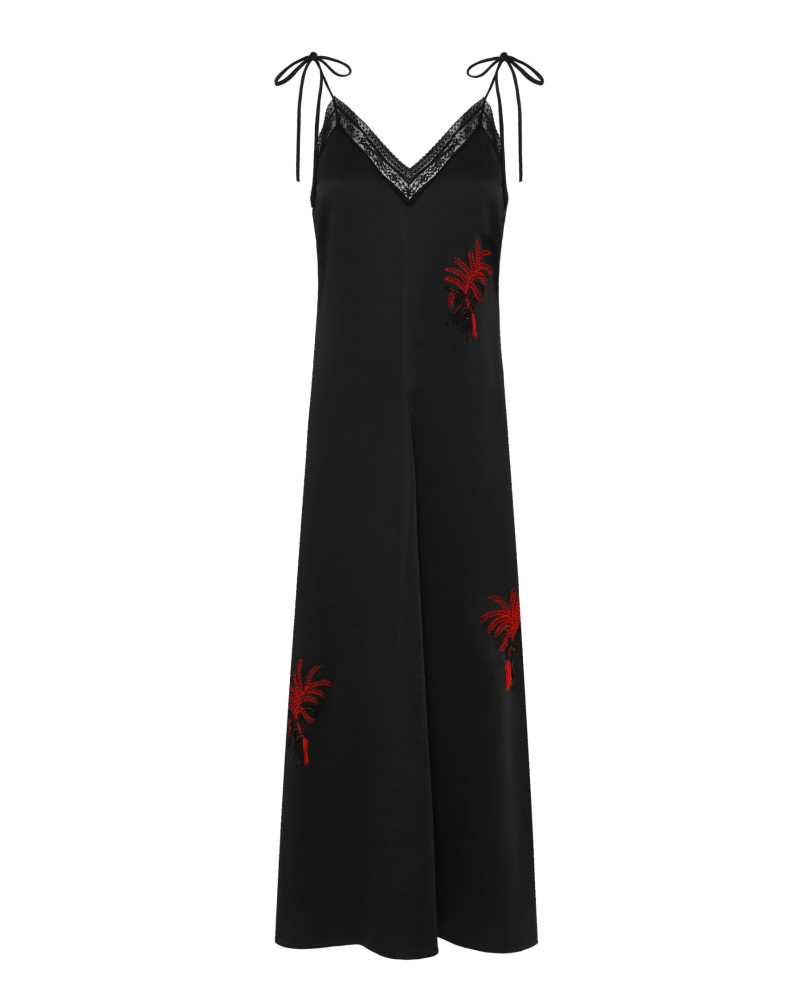 slipdress dress with embroideries