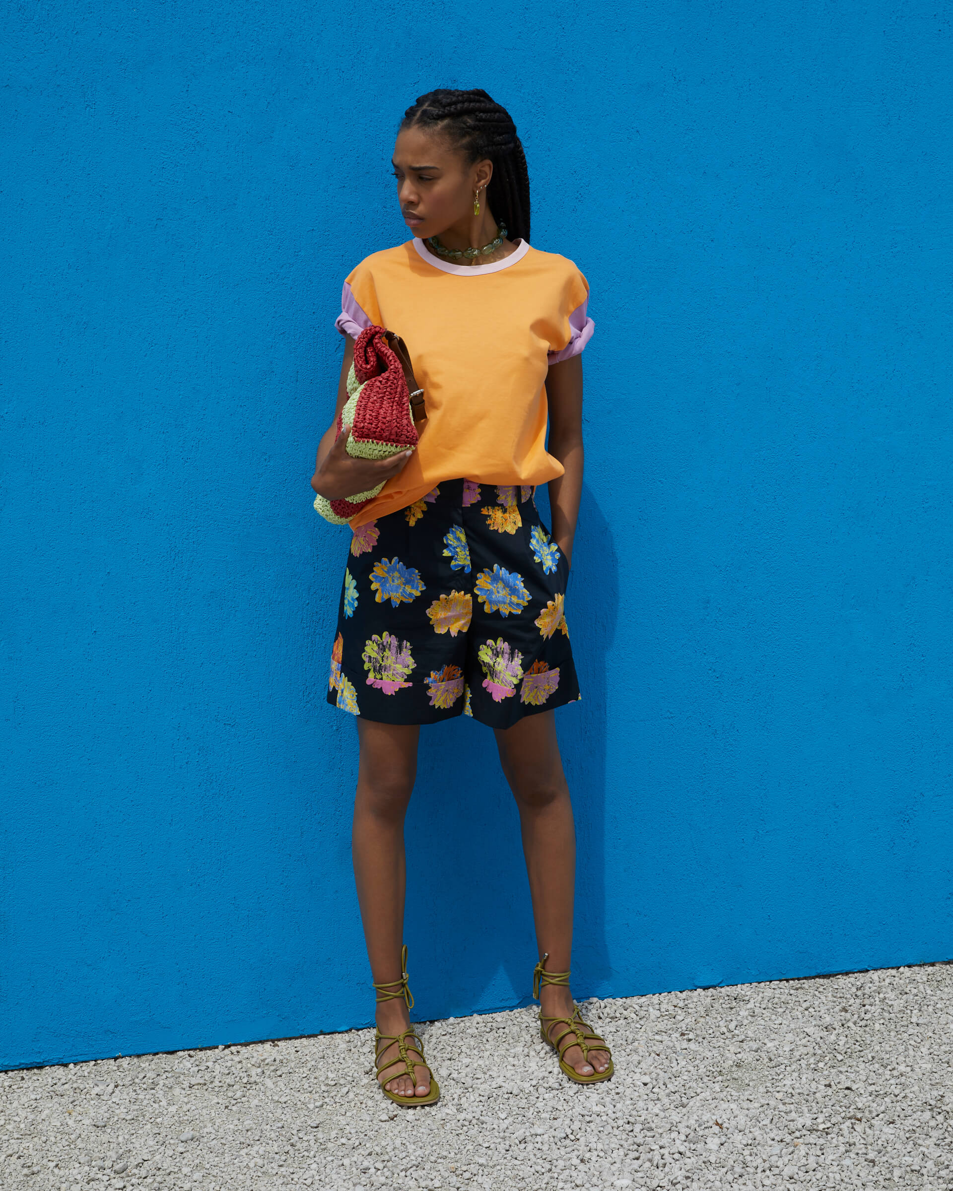 ASOS DESIGN full cotton midi skirt in bright floral print | ASOS
