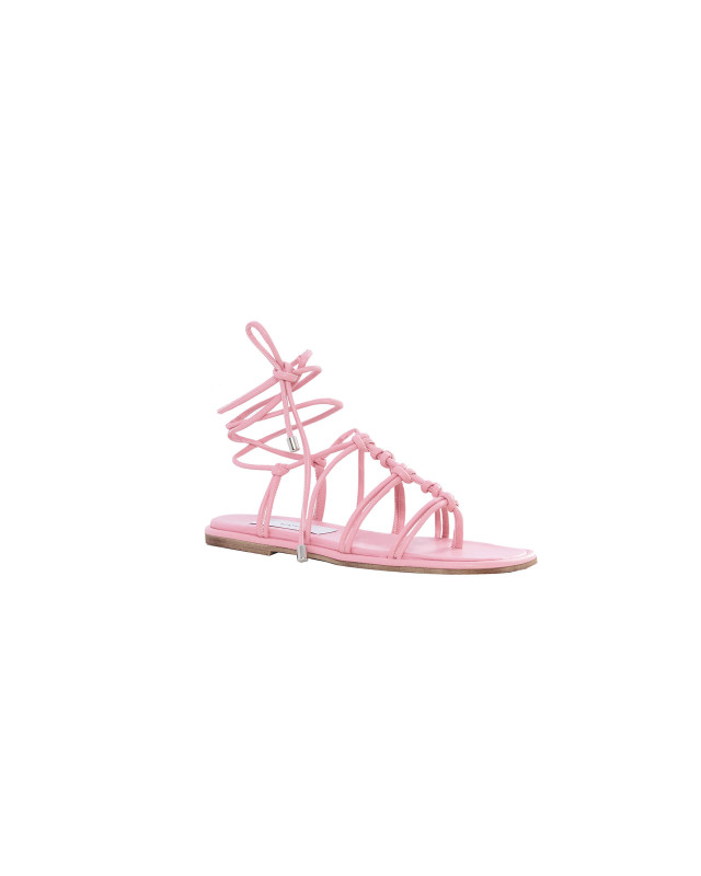 pink eco-leather gladiator sandal