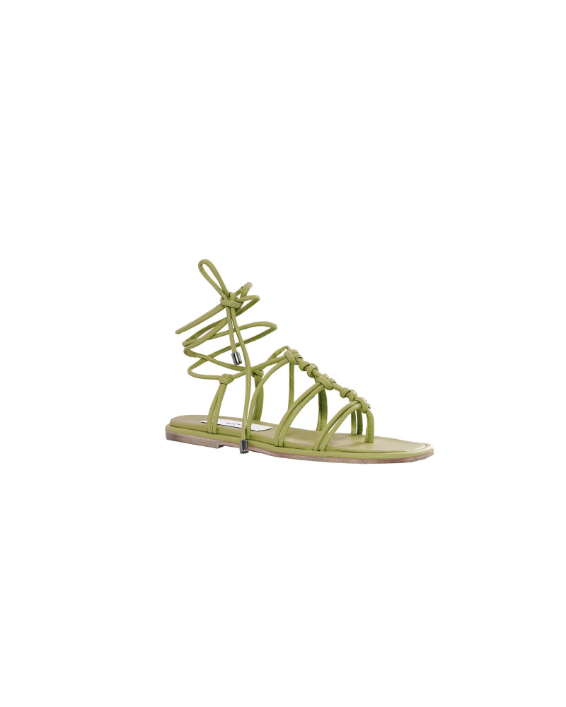 green eco-leather gladiator sandal+22FE9912FLIP_780