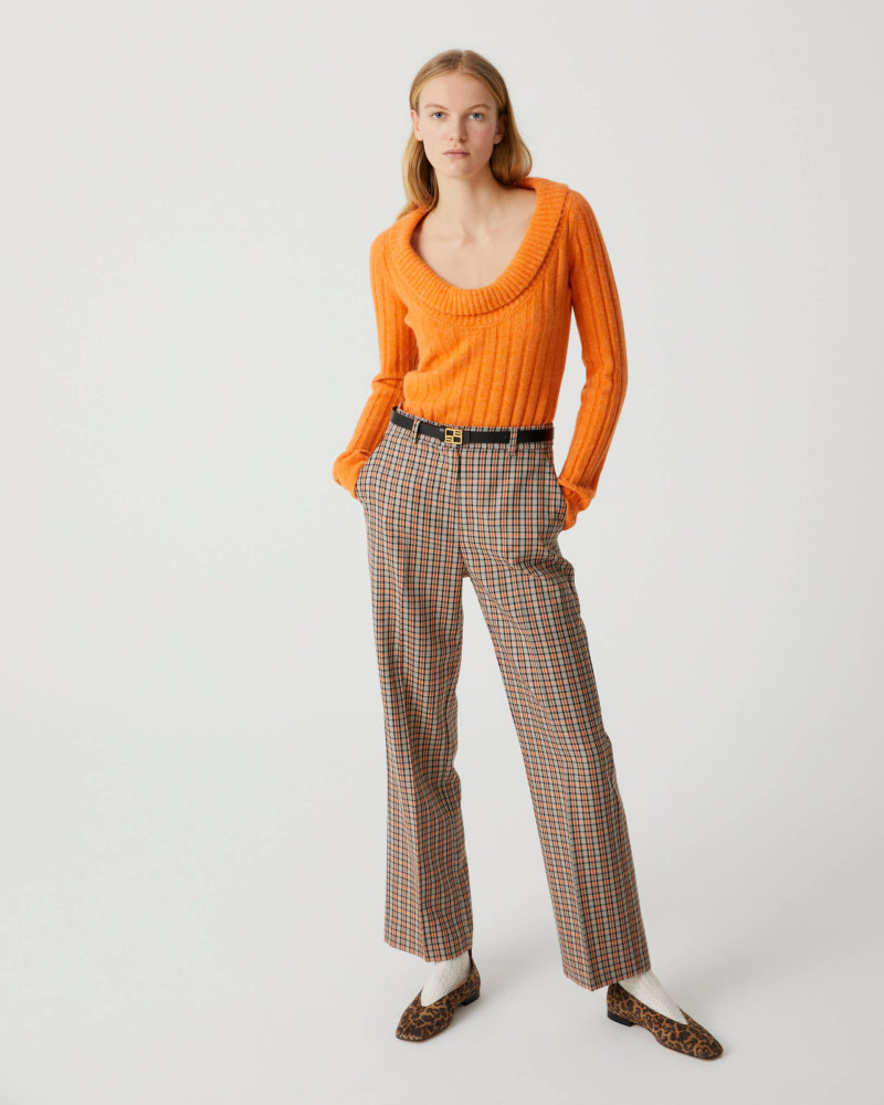 tailoring checked trousers