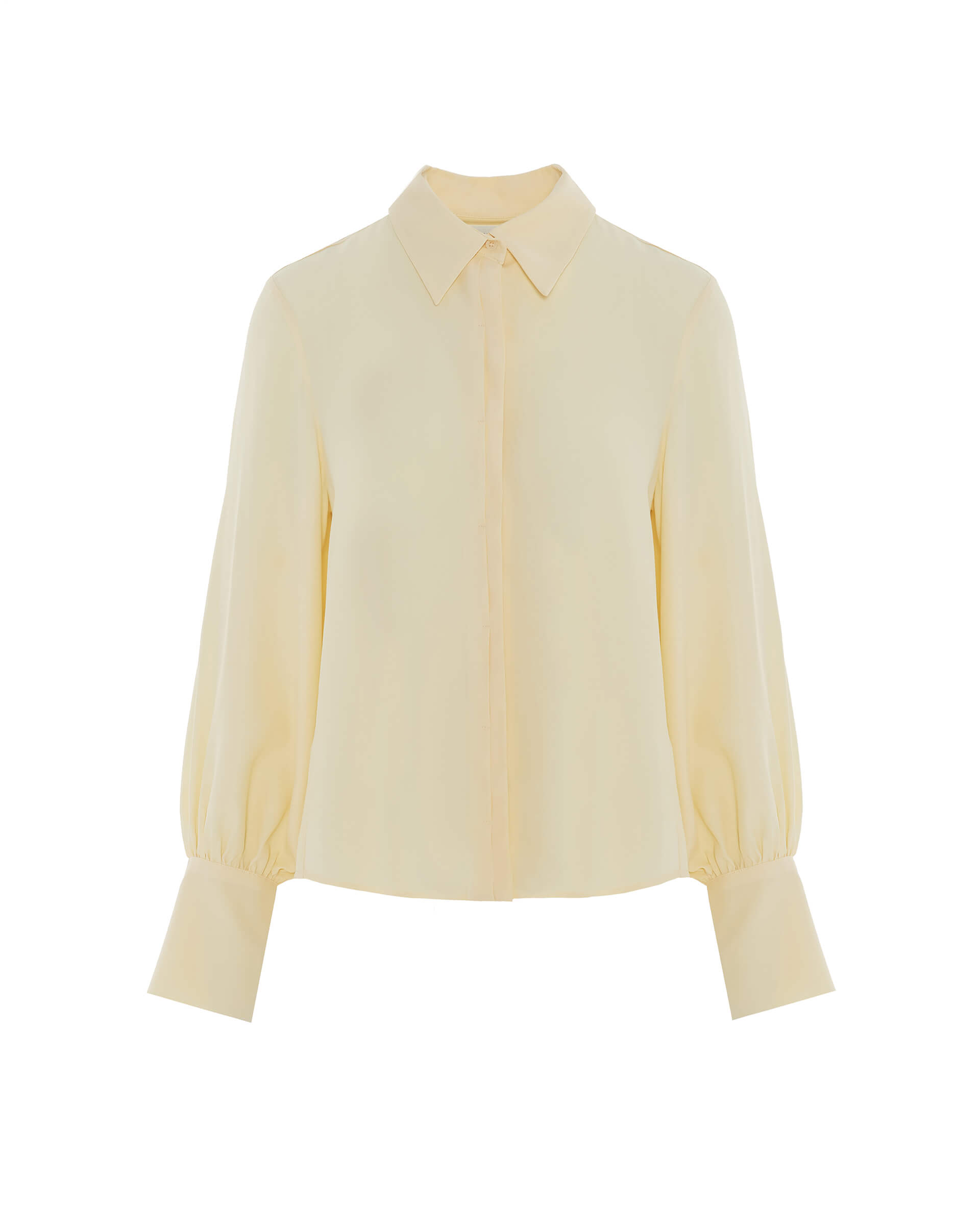 Beatrice .b Yellow Blended Silk Shirt