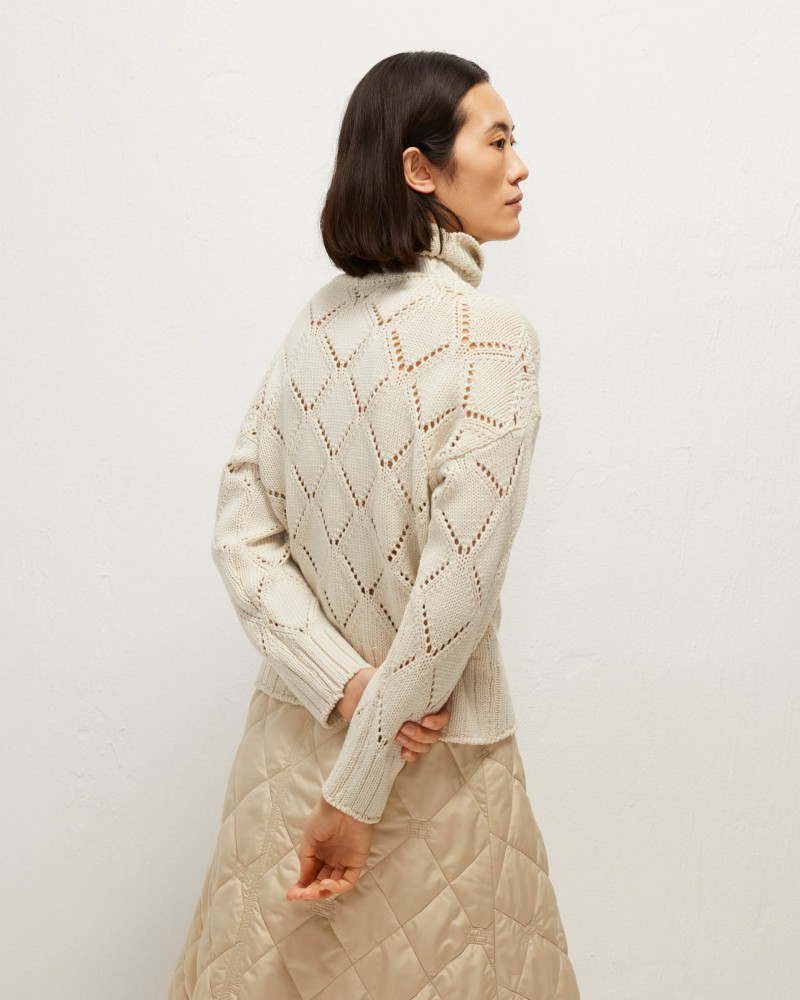 sweater with openwork