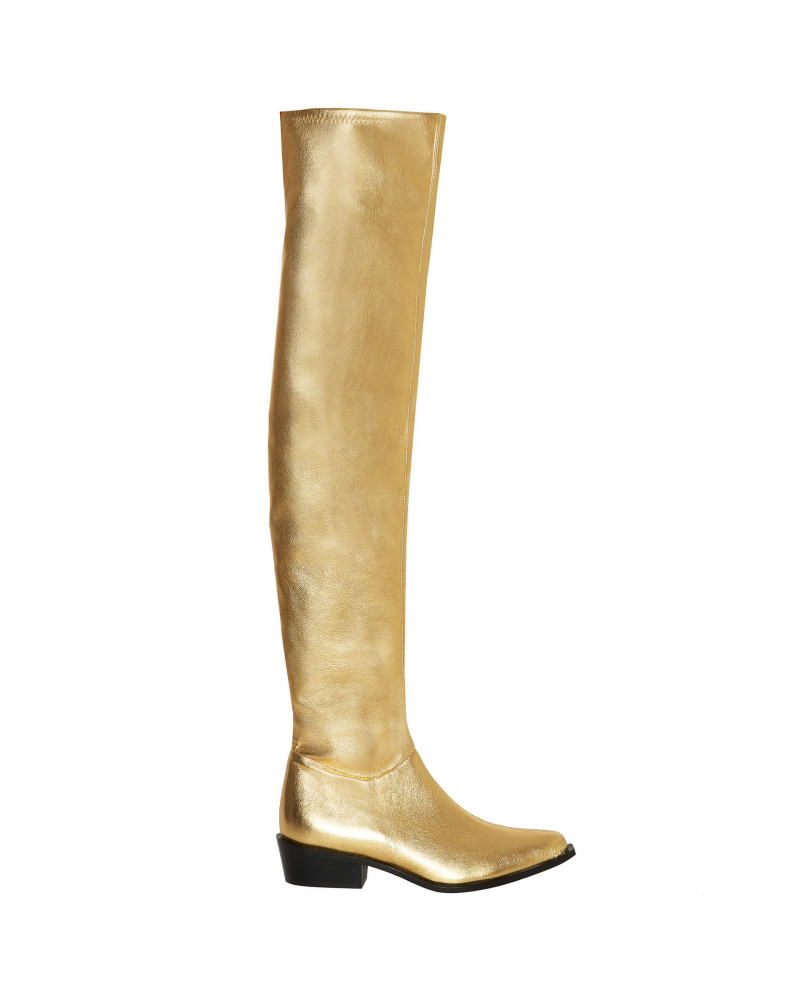 beatrice b gold eco-leather high boots+23FA9823AURUM_210