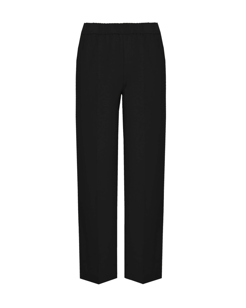 straight twill trousers