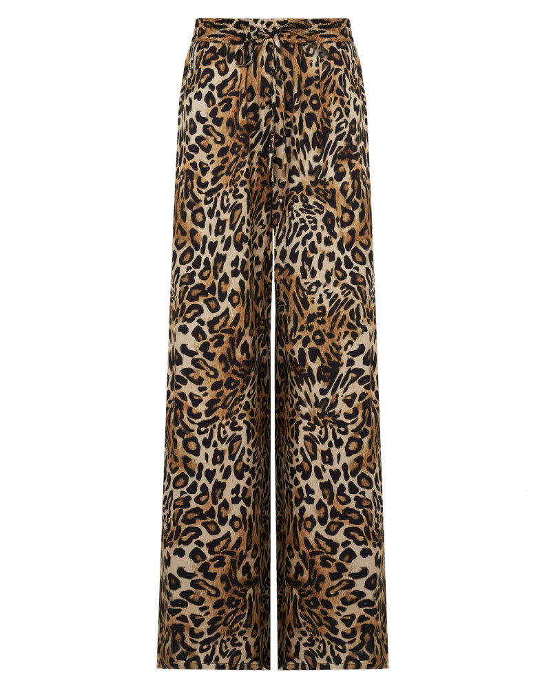 palazzo trousers of printed viscose