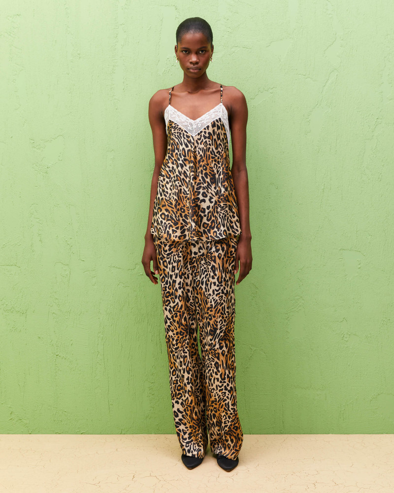 palazzo trousers of printed viscose